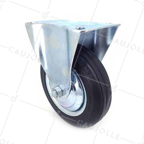 ROULETTE FIXE DE MANUTENTION DIAMÈTRE 160 MM CHARGE 150KG - S73C 160 • Caujolle