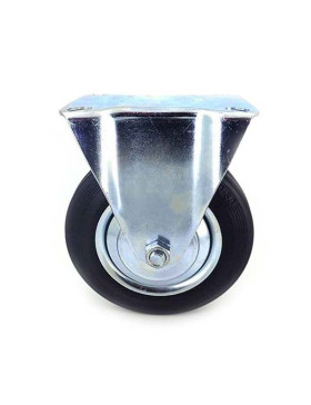 Roulette manutention caoutchouc noir S73C 200