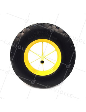 ROUE DE BROUETTE INCREVABLE DIAMÈTRE 400MM AXE 20MM