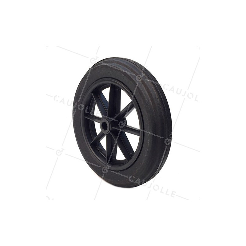 ROUE DE BROUETTE INCREVABLE DURE DIAMÈTRE 400 MM AXE 25 MM S605DP R25-74