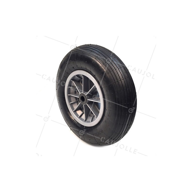 ROUE DE BROUETTE GONFLÉE DIAMÈTRE 400 MM AXE 20 MM S1006PR20/74
