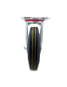 ROULETTE RENFORCÉE DE MANUTENTION CAOUTCHOUC DIAMETRE 200MM CHARGE 250 KG - S72R 200