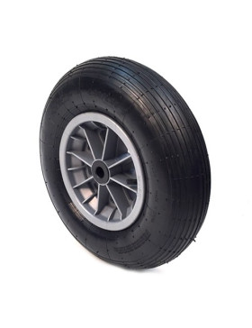 ROUE DE BROUETTE GONFLÉE SANS ROULEMENT POUR SABLE DIAMÈTRE 400MM AXE 25 MM S1006PL25 