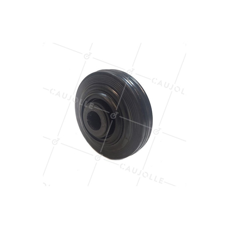 ROUE DE MANUTENTION EN CAOUTCHOUC DIAMÈTRE 125 MM AXE 25 MM S2000PC