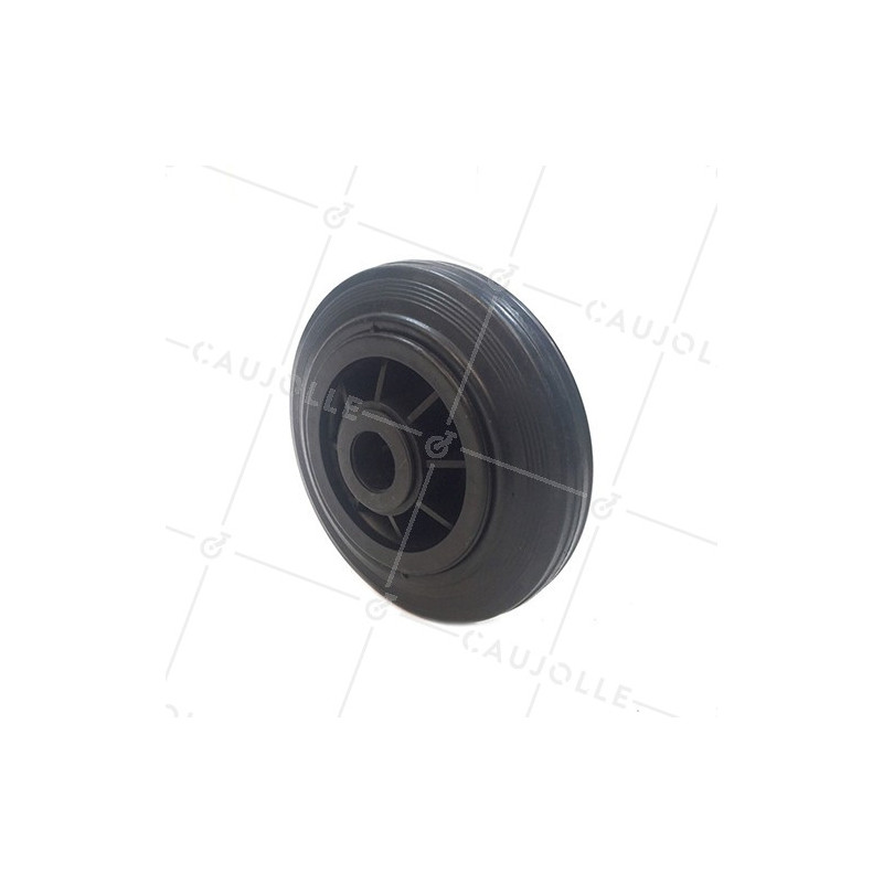 ROUE DE MANUTENTION EN CAOUTCHOUC DIAMÈTRE 160 MM AXE 25 MM S2000PC