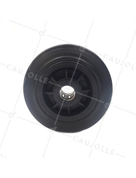 ROUE DE MANUTENTION EN CAOUTCHOUC DIAMÈTRE 160 MM AXE 25 MM S2000PC