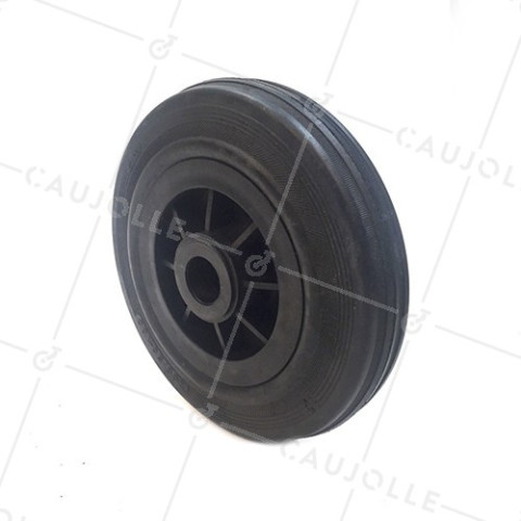INDUSTRIAL USAGE RUBBER WHEEL 200 MM DIAMETER 25 MM BORE S2000PC • Caujolle