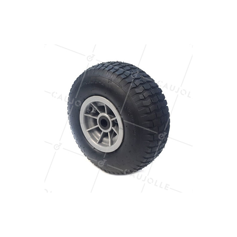 Wheel INFLATED WITH SPIKES DIAMETER 345 MM AXLE 25MM DUMPER 15X6