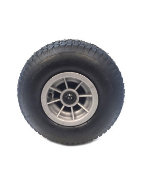 Wheel INFLATED WITH SPIKES DIAMETER 345 MM AXLE 25MM DUMPER 15X6