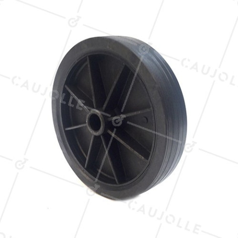 ROUE DE MANUTENTION PVC DIAMÈTRE 200 MM CHARGE 100 KG AXE 20 MM - S2000PVCA20 • Caujolle