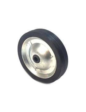 PLATE METAL AND RUBBER WHEEL 142 MM DIAMETER 12 MM BORE S7200