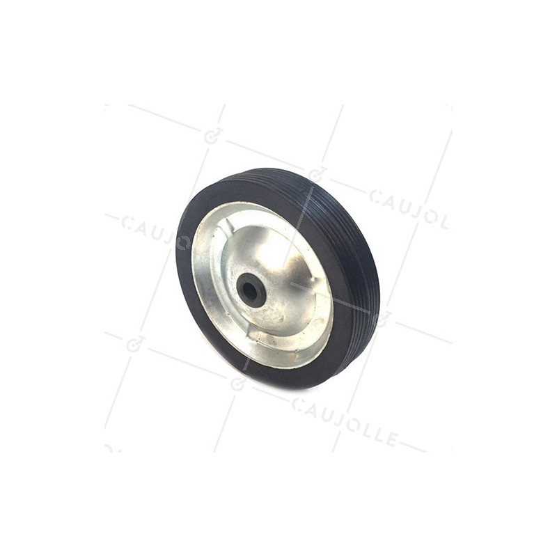 PLATE METAL AND RUBBER WHEEL 142 MM DIAMETER 12 MM BORE S7200