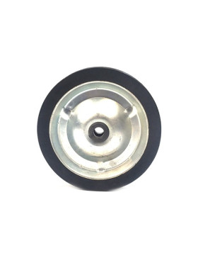 PLATE METAL AND RUBBER WHEEL 142 MM DIAMETER 12 MM BORE S7200
