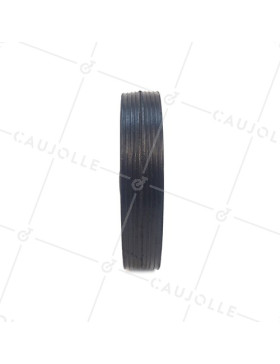 PLATE METAL AND RUBBER WHEEL 142 MM DIAMETER 12 MM BORE S7200