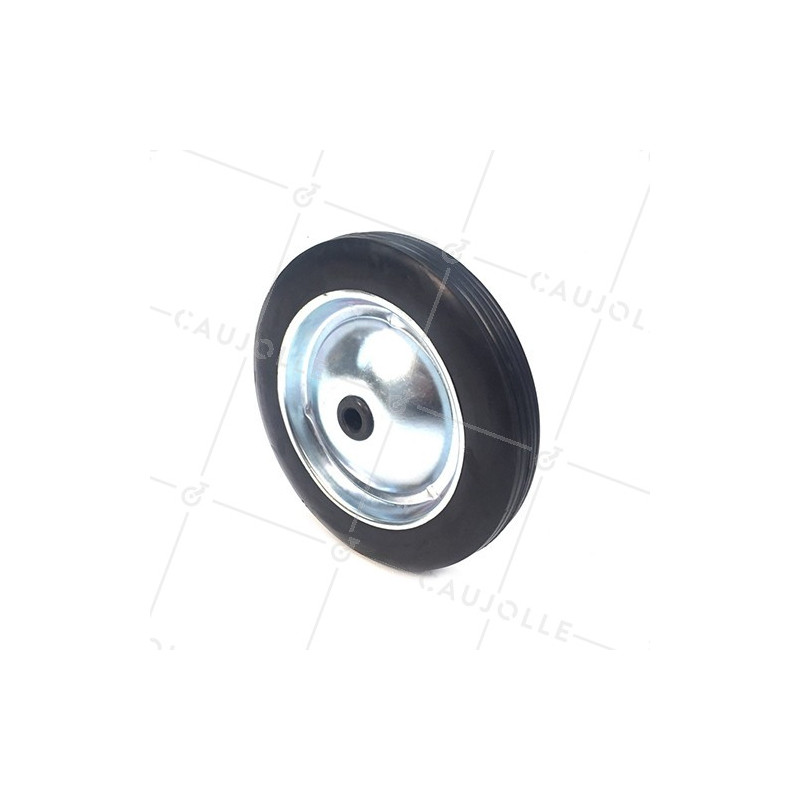ROUE DE VOITURE À PEDALES EN CAOUTCHOUC DIAMÈTRE 182 MM CHARGE 30KG AXE 12 MM - S7200182