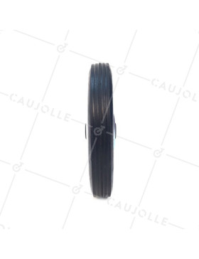 PLATE METAL AND RUBBER WHEEL 182 MM DIAMETER 12 MM BORE S7200