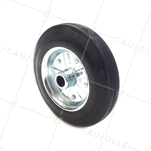 INDUSTRIAL USAGE RUBBER WHEEL 200 MM DIAMETER BORE 20 MM S2000TS • Caujolle