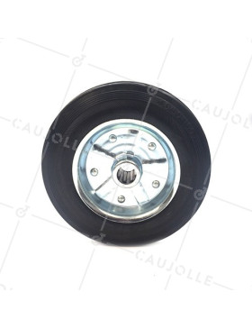 INDUSTRIAL USAGE RUBBER WHEEL 200 MM DIAMETER BORE 20 MM S2000TS