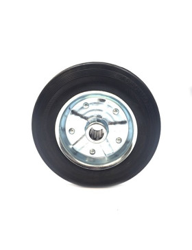 INDUSTRIAL USAGE RUBBER WHEEL 200 MM DIAMETER BORE 20 MM S2000TS