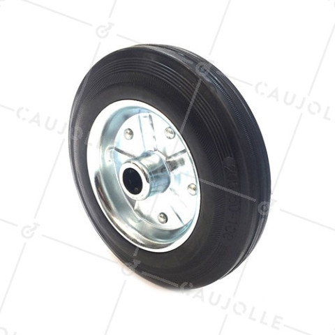 INDUSTRIAL USAGE RUBBER WHEEL 250 MM DIAMETER BORE 20 MM S2000TS • Caujolle