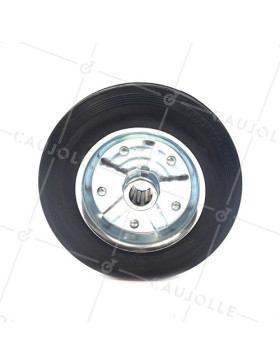 INDUSTRIAL USAGE RUBBER WHEEL 250 MM DIAMETER BORE 20 MM S2000TS