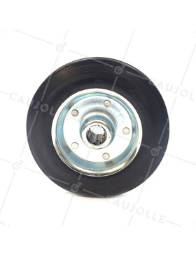 ROUE CAOUTCHOUC DE MANUTENTION DIAMÈTRE 250MM AXE 25 MM S2000TS