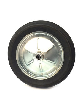 PUNCTURE-PROOF HARD RUBBER WHEELBARROW WHEEL WITH STEEL RIM 400 MM DIAMETER 20 MM BORE S600