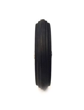 PUNCTURE-PROOF HARD RUBBER WHEELBARROW WHEEL WITH STEEL RIM 400 MM DIAMETER 20 MM BORE S600