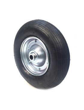 INFLATED WHEELBARROW WHEEL 400 MM DIAMETER 20 MM S1000R20