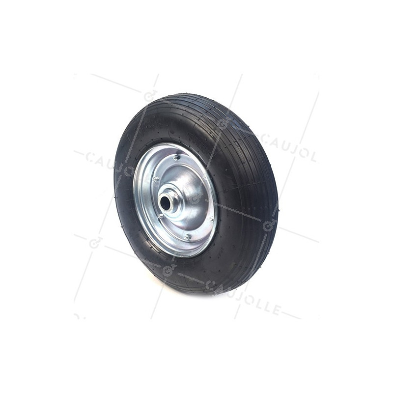 INFLATED WHEELBARROW WHEEL 400 MM DIAMETER 25 MM S1000R25