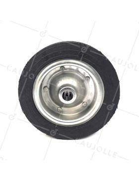 ROUE LARGE CAOUTCHOUC DIAMÈTRE 250 MM AXE 25 MM S2750ST250R25