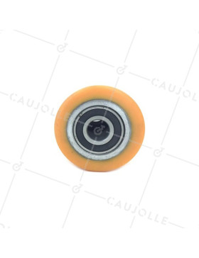 ROUE DE TRANSPALETTE DIAMÈTRE 85 MM LARGEUR 100 MM AXE 20 MM 