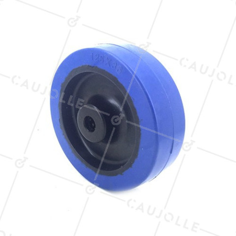 NON-MARKING SUPPLE RUBBER ROLLER 125 MM DIAMETER 12 MM BORE • Caujolle