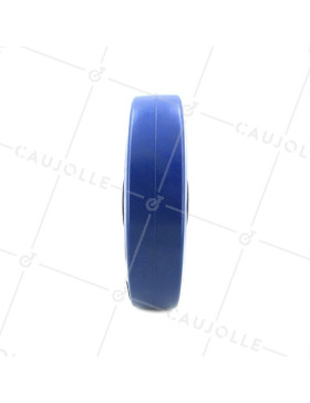 ROUE INDUSTRIELLE NON TACHANTE CAOUTCHOUC SOUPLE BLEU DIAMÈTRE 200MM AXE 20 MM