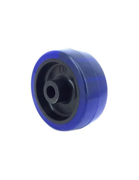 ROUE INDUSTRIELLE HAUTE RÉSISTANCE POLYURÉTHANE DIAMÈTRE 80 MM AXE 12 MM