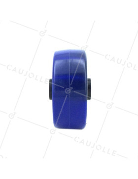 ROUE INDUSTRIELLE HAUTE RÉSISTANCE POLYURÉTHANE DIAMÈTRE 80 MM AXE 12 MM