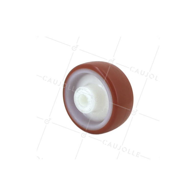 INDUSTRIAL RED POLYURETHANE ROLLER 150 MM DIAMETER 12 MM BORE