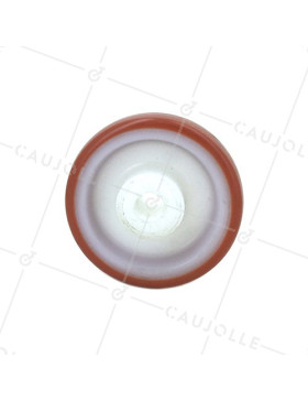 ROUE INDUSTRIELLE POLYURÉTHANE ROUGE DIAMÈTRE 150 MM AXE 12 MM