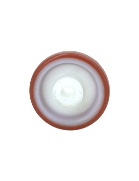 ROUE INDUSTRIELLE POLYURÉTHANE ROUGE DIAMÈTRE 150 MM AXE 12 MM