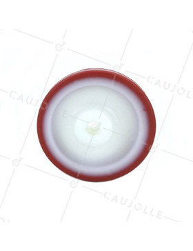 INDUSTRIAL RED POLYURETHANE ROLLER 100 MM DIAMETER 12 MM BORE