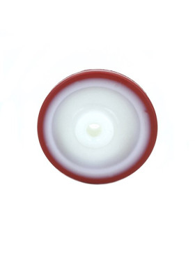 ROUE INDUSTRIELLE POLYURÉTHANE ROUGE DIAMÈTRE 100MM AXE 12 MM