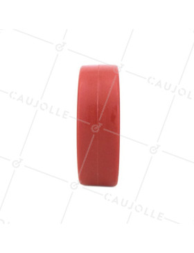 ROUE INDUSTRIELLE POLYURÉTHANE ROUGE DIAMÈTRE 100MM AXE 12 MM