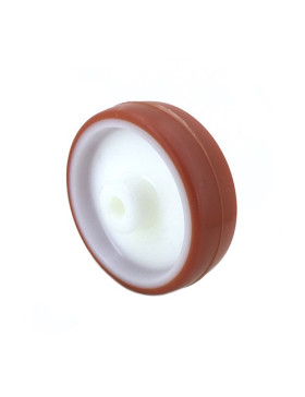 INDUSTRIAL RED POLYURETHANE ROLLER 125 MM DIAMETER 15 MM BORE