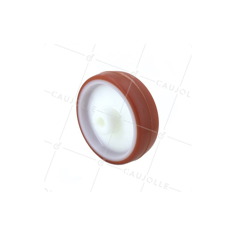 INDUSTRIAL RED POLYURETHANE ROLLER 125 MM DIAMETER 15 MM BORE
