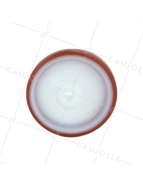 INDUSTRIAL RED POLYURETHANE ROLLER 125 MM DIAMETER 15 MM BORE
