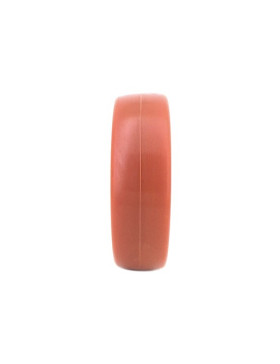 INDUSTRIAL RED POLYURETHANE ROLLER 125 MM DIAMETER 15 MM BORE