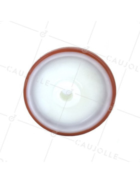 ROUE INDUSTRIELLE POLYURÉTHANE ROUGE DIAMÈTRE 150 MM AXE 20 MM