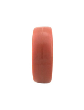 ROUE INDUSTRIELLE POLYURÉTHANE ROUGE DIAMÈTRE 150 MM AXE 20 MM