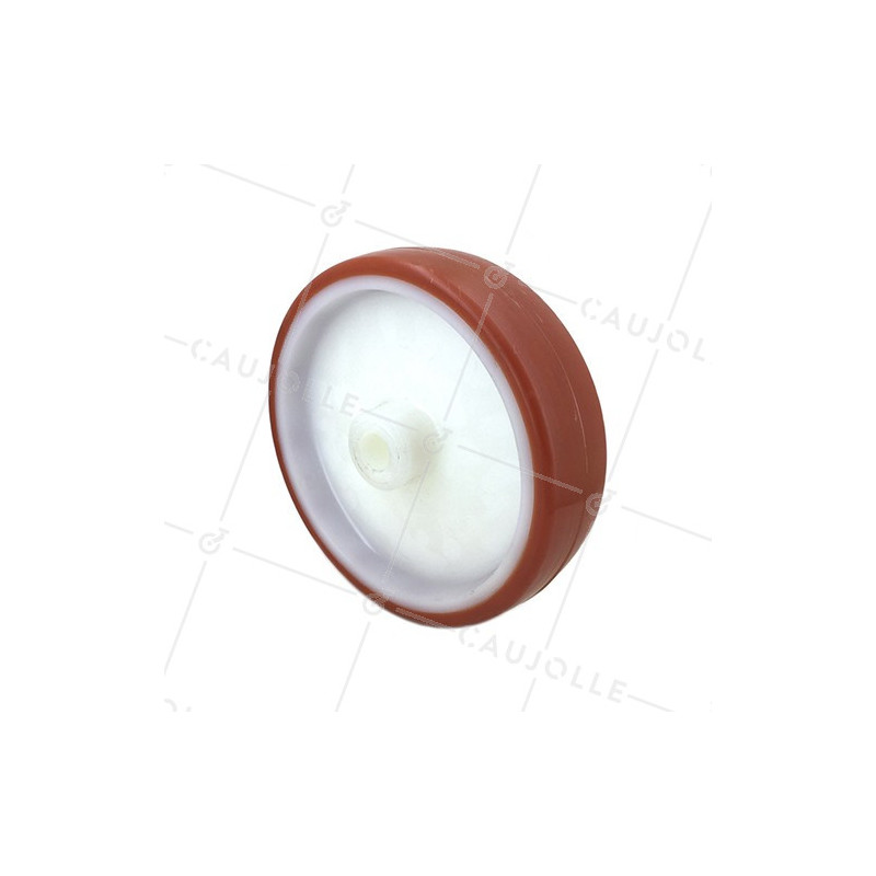 INDUSTRIAL RED POLYURETHANE ROLLER 200 MM DIAMETER 20 MM BORE