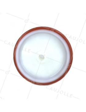 INDUSTRIAL RED POLYURETHANE ROLLER 200 MM DIAMETER 20 MM BORE